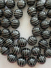 Horn Round Beads Spiral Grooves