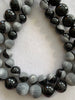 Horn Round Beads S Design 2 Tone Yin Yang